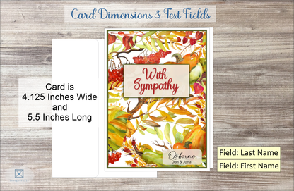 With Sympathy Card (Fall Season) (#190138AV-IM)