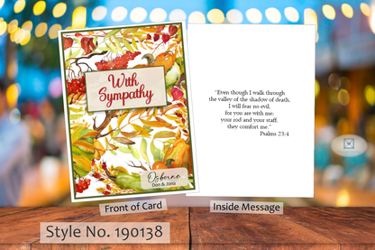 With Sympathy Card (Fall Season) (#190138AV-IM)