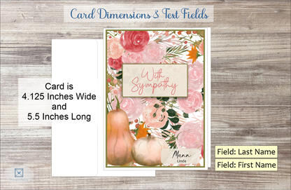 With Sympathy Card (Fall Season) (#190142AV-IM)