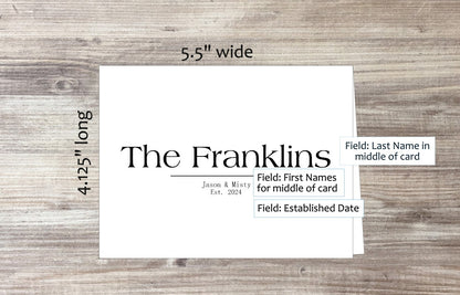Last Name in Middle of Card (#210109AS)