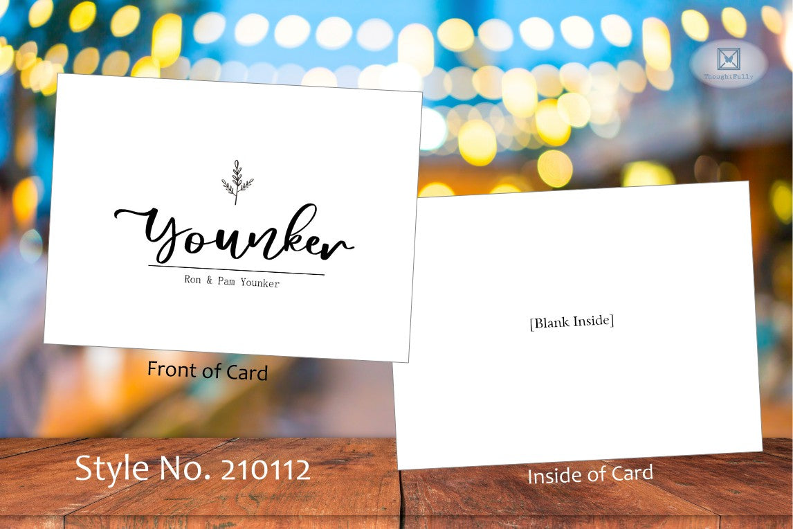 Name with Sprig Card (#210112AS)