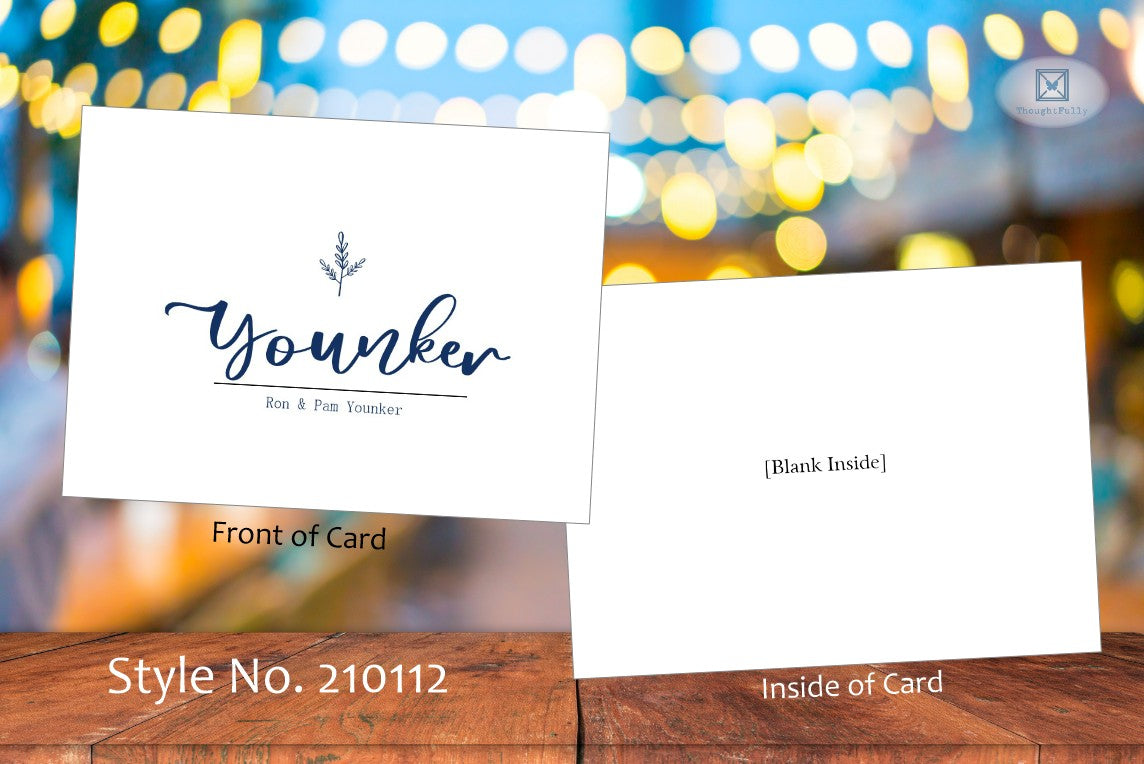 Name with Sprig Card (#210112AS)