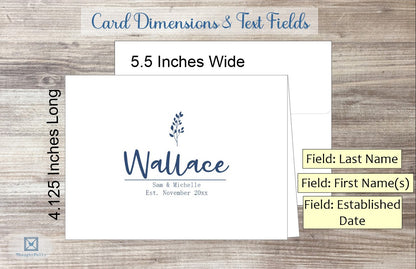 Name In Middle of Card (#210117AS)