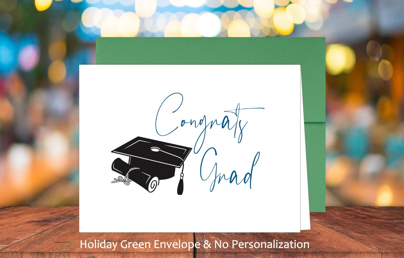Single Congrats Grad Card with Sticker (#220100AM1)