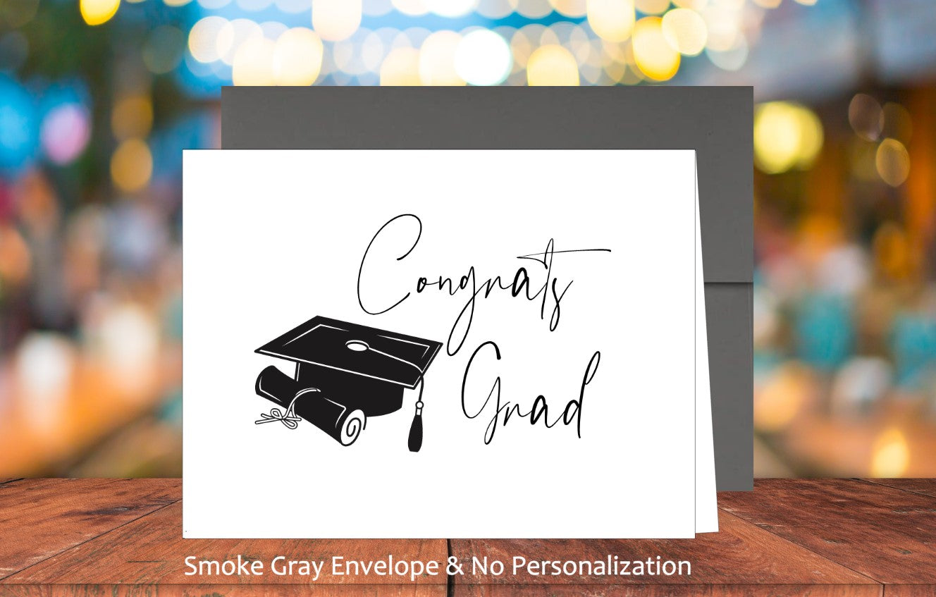 Single Congrats Grad Card with Sticker (#220100AM2)