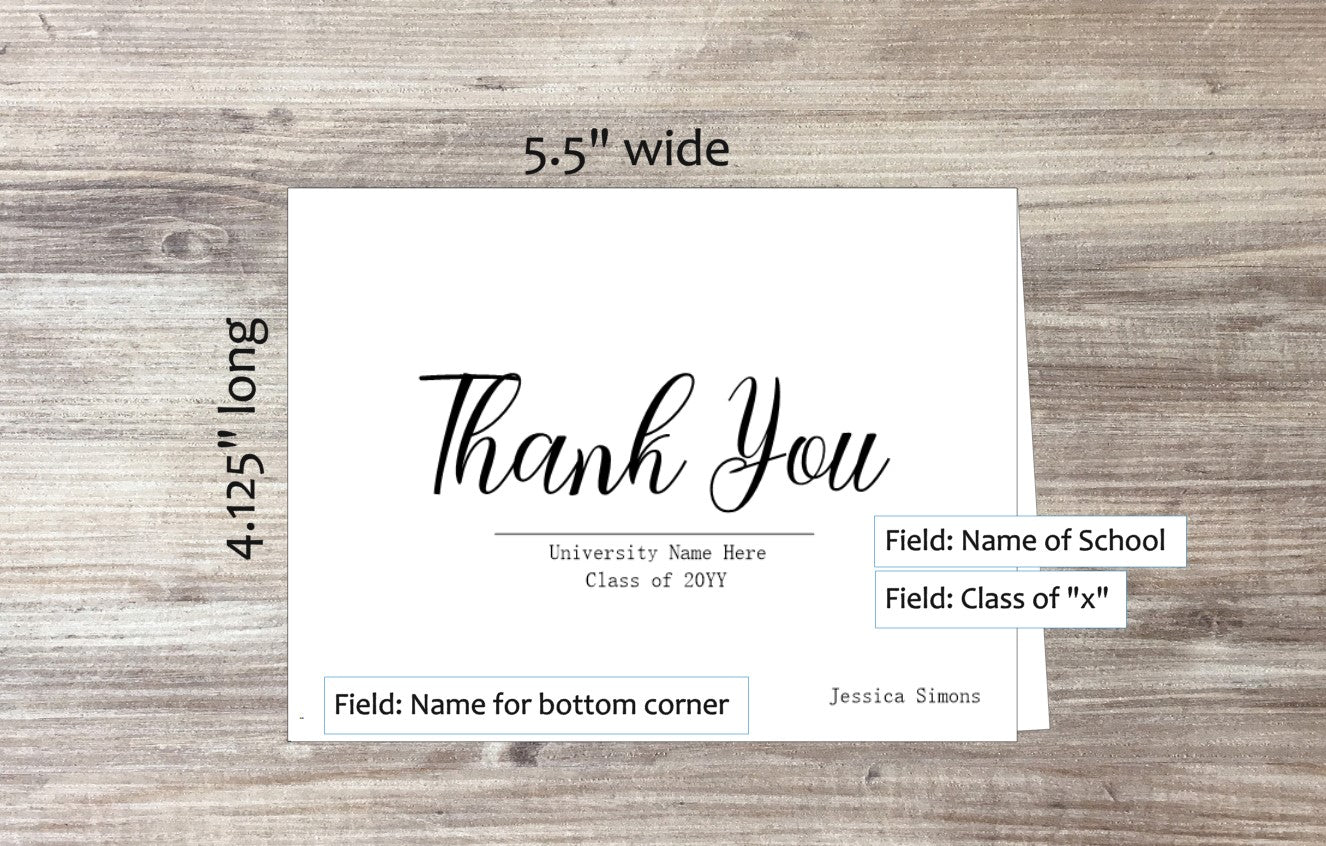 Thank You Graduation Card (#220106AS)