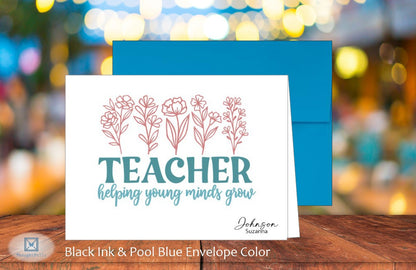 Teacher Helping Young Minds Card (#220117AS)