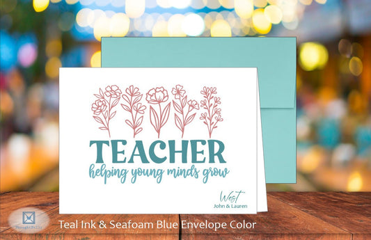 Teacher Helping Young Minds Card (#220117AS)