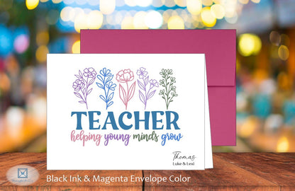Teacher Helping Young Minds Card (#220121AS)