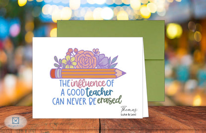 Teacher's Influence Card (#220122AS)