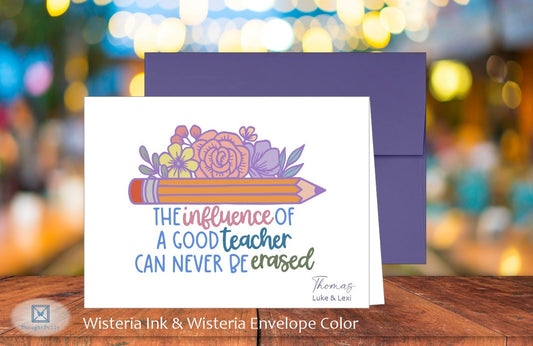 Teacher's Influence Card (#220122AS)