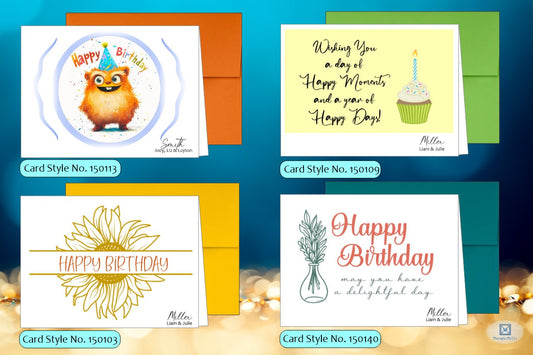 Pick 4 Cards - Birthday 1 Bundle (#230103BD)