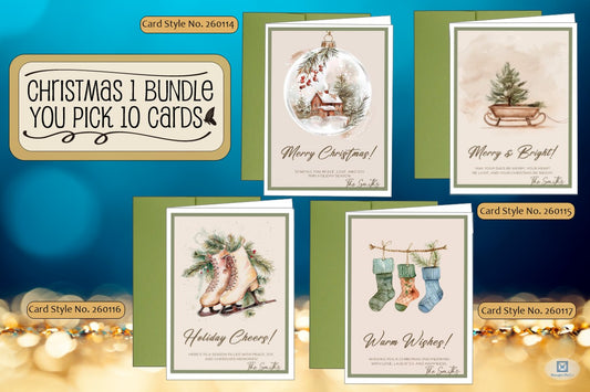 Pick 10 Cards - Christmas 1 Bundle (#230111BDV)