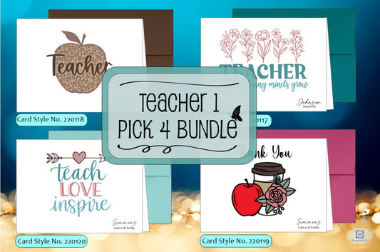 Teacher 1 Bundle - Pick 4 Cards (#230120BD)