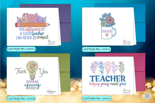 Teacher #2 Bundle of 4 Cards (#230121BD)