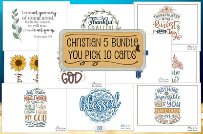 Christian 5 Bundle - Pick 10 Cards (#230122BD)