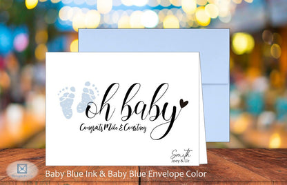 Oh Baby Card w/Parents Names (#240111AS)