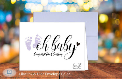 Oh Baby Card w/Parents Names (#240111AS)