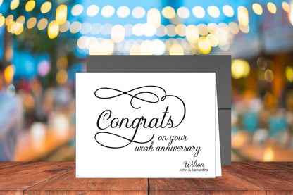 Congrats Work Anniversary Card (#250100AS)