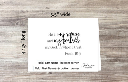 He Is My Refuge Card Ps. 91:2 (#290101AS)