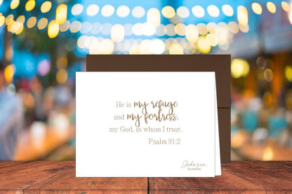 He Is My Refuge Card Ps. 91:2 (#290101AS)