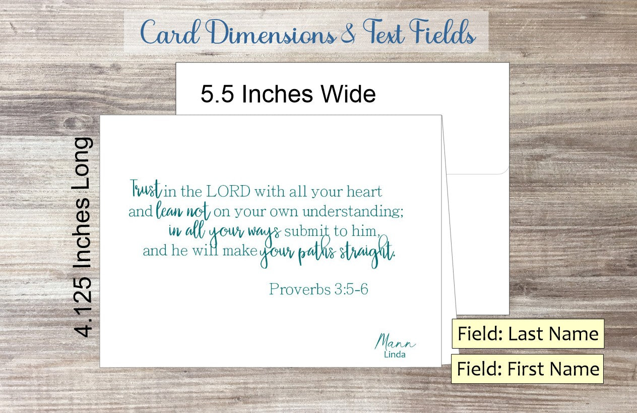 Trust in the LORD Card - Ps. 3:3-6 (#290103AS)