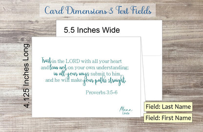 Trust in the LORD Card - Ps. 3:3-6 (#290103AS)
