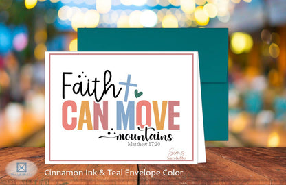 Faith Can Move Mountains Card - Matt. 17:20 (#290113AS)