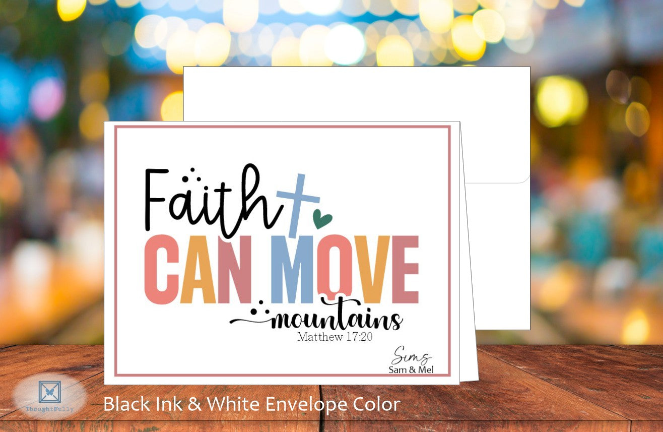 Faith Can Move Mountains Card - Matt. 17:20 (#290113AS)