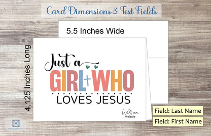 Just a Girl Who Loves Jesus Card (#290114AS)