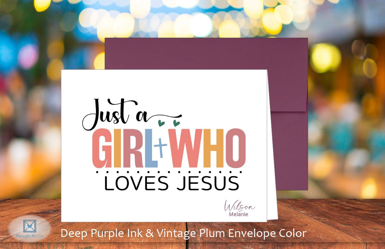 Just a Girl Who Loves Jesus Card (#290114AS)