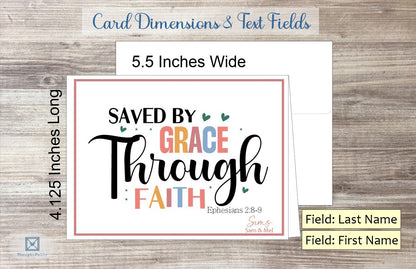 Saved by Grace Card - Eph. 2:8-9 (#290115AS)