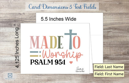 Made to Worship Card - Ps. 95:1 (#290119AS)