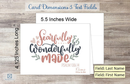 Fearfully & Wonderfully Made Card - Ps. 139:14 (#290142AS)
