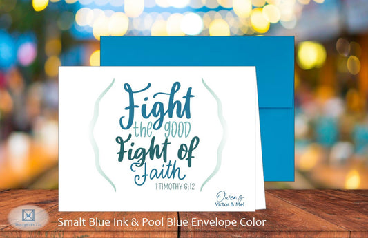 Fight the Good Fight of Faith Card - 1 Tim. 6:12 (#290145AS)