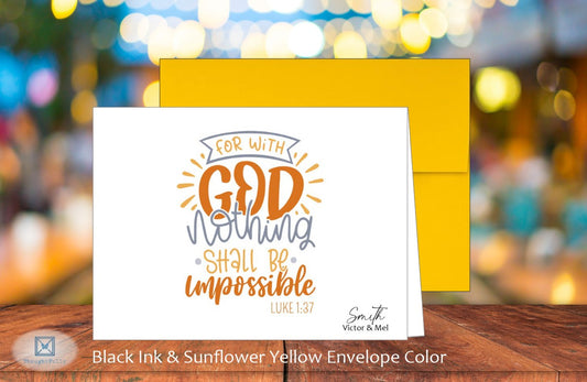 With God Card - Luke 1:37 (#290146AS)