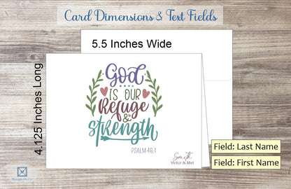 God Is Our Refuge Card - Psalm 46:1 (#290147AS)