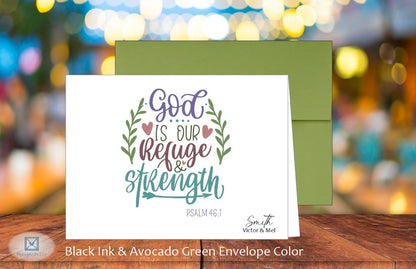 God Is Our Refuge Card - Psalm 46:1 (#290147AS)