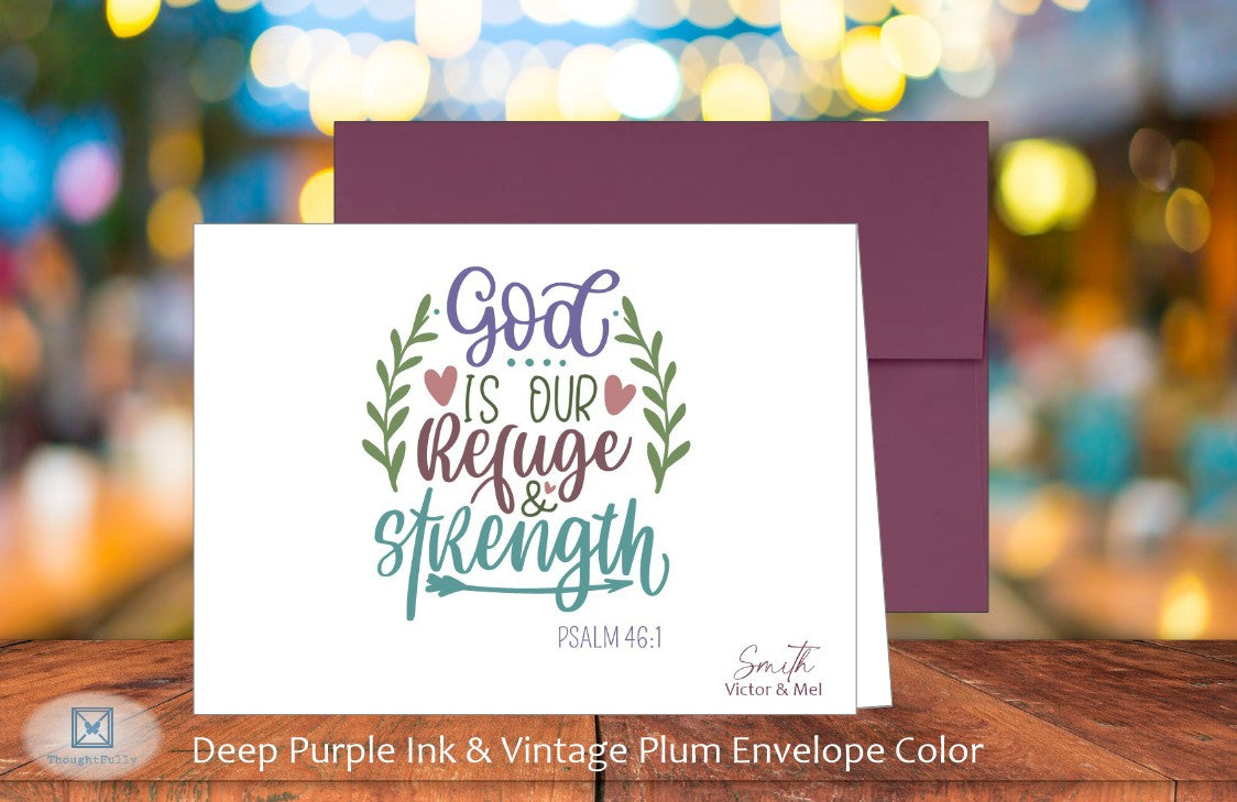 God Is Our Refuge Card - Psalm 46:1 (#290147AS)