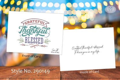 Grateful Thankful & Blessed Card (#290149AS)
