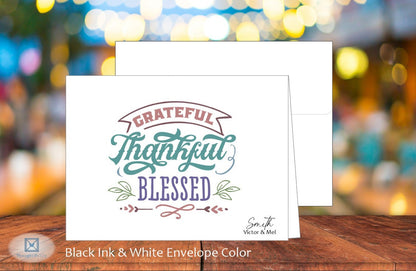 Grateful Thankful & Blessed Card (#290149AS)