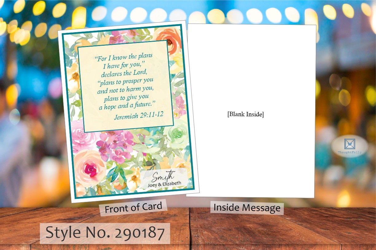 For I Know The Plans Card - Jer. 29:11-12 (#290187AV)