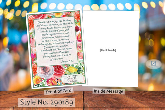 Consider It Joy Card - James 1:2-5 (#290189AV)