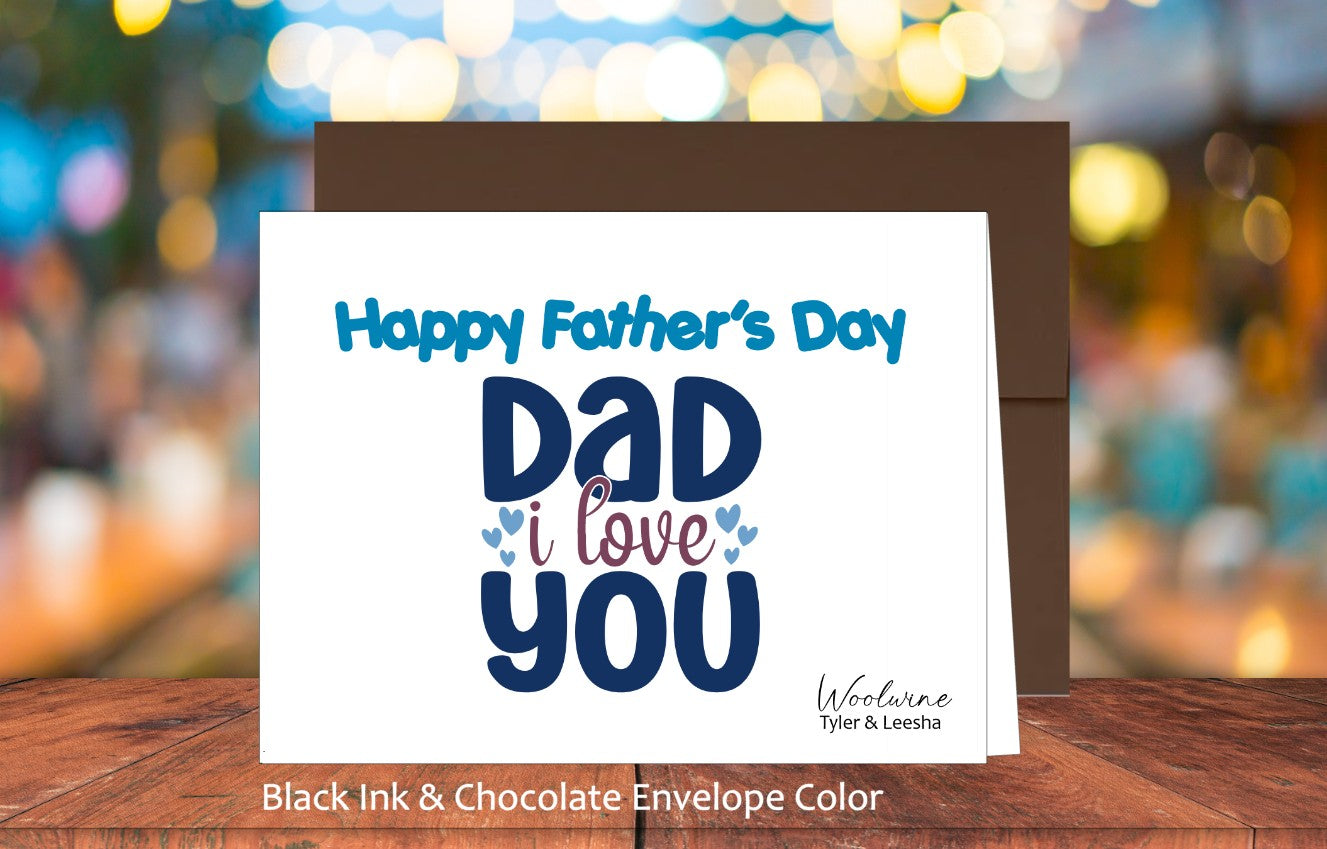 Dad I Love You Card (#310107AS)