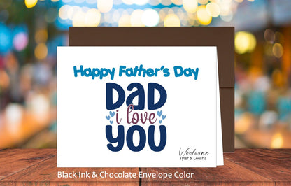 Dad I Love You Card (#310107AS)