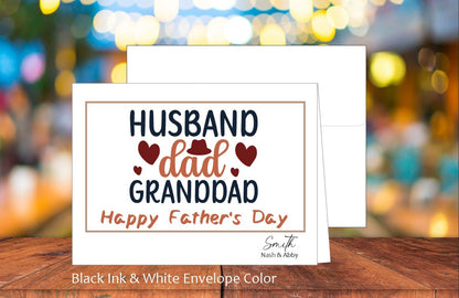 Husband, Dad, Granddad Card (#310110AS)