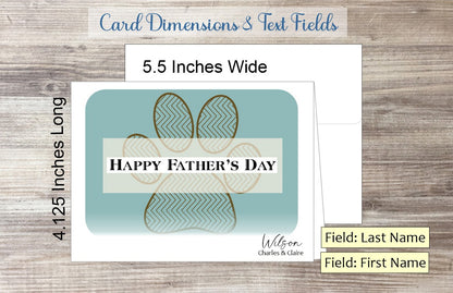 Happy Dog Father's Day Card (#310121AS)