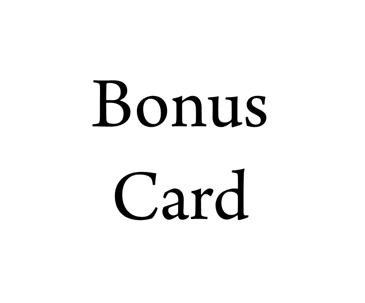 00 210122 $3.00 Bonus Card - a little extra thoughtfulness in your order
