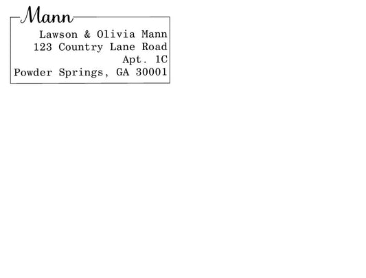 00 Return Address Envelope Front / Pack of 10 (ENV_F02_10pk)