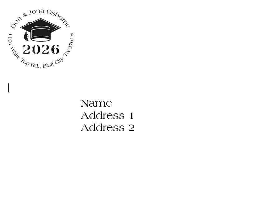 00 Return Address & Mail To Address/Per Envelope